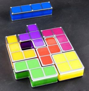 Lampka Tetris - 2w1 - oświetlenie, podswietlane kostki