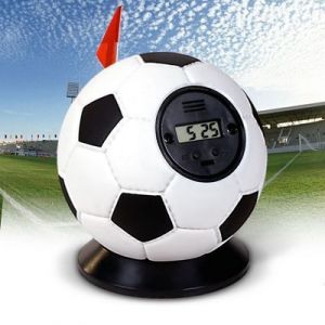 Zegar kibica + alarm - kształt piłki nożnej