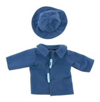 Ubranka dla lalki 40 cm - płaszczyk z kapeluszem