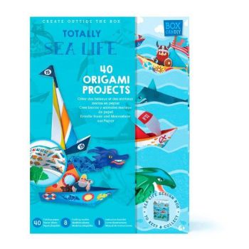 Box candiy, zestaw artystyczny origami statki i podwodny świat