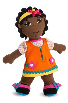 Lalka sensoryczna miniland - dziewczynka afrykanka