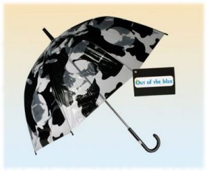 Parasol przezroczysty łaciata krowa- duża otwierana ręcznie parasolka