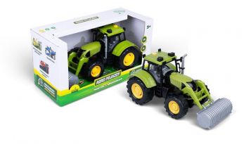 Agro pojazdy - traktor z akcesoriami - zielony