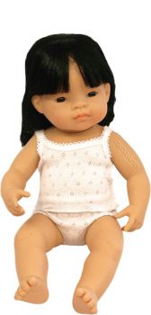 Lalka miniland azjatka - azjatycka dziewczynka pachnąca wanilią