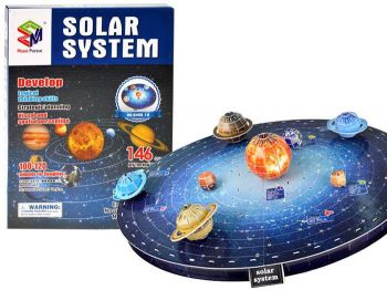 Puzzle przestrzenne 3d: układ słoneczny
