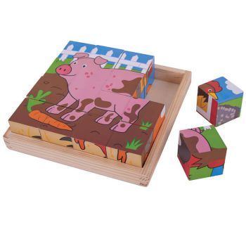 Kwadratowe puzzle farma