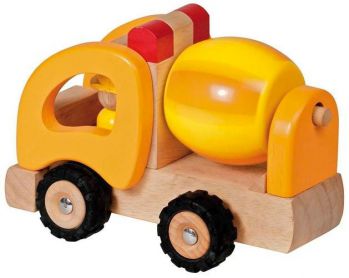 Drewniany samochód - betoniarka