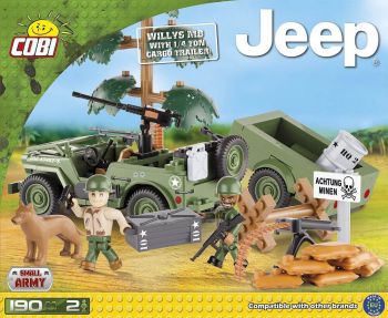 Jeep willys mb & 1/4 ton cargo trailer