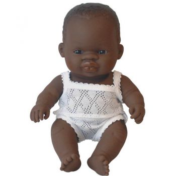 Lalka miniland afrykański chłopiec 21cm