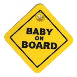 Tabliczka z przyssawką Baby on Board