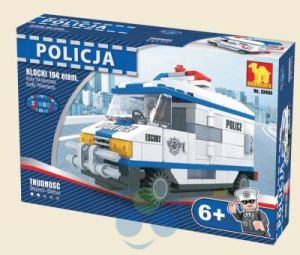 KLOCKI POLICJA CIĘŻARÓWKA POLICYJNA - 194 elementy