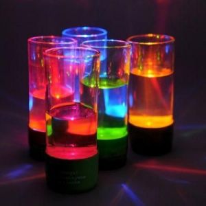 Radioaktywne szklanki LED - ZESTAW 5szt