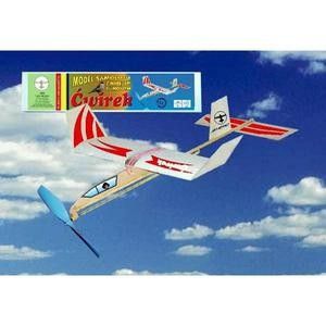 ĆWIREK - samolot z napędem gumowym