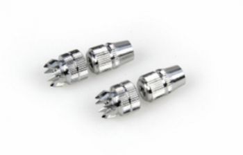 Aluminiowe nakładki na drązki - srebrne - OPTIC, ECLIPSE