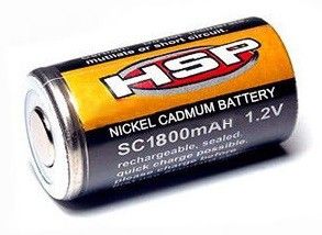 Akumulator (ogniwo) klipsa do świec Ni-Cd 1.2V 1800mAh