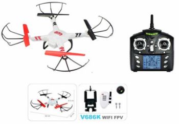 Dron RC Quadcopter V686K 2.4GHz (kamera FPV WiFi)